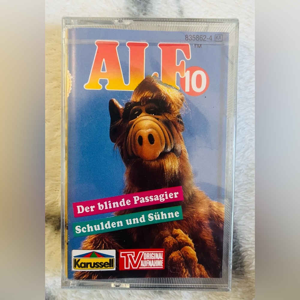 Vintage ALF German Audio Cassette Tape - episodes from the ALF TV Series